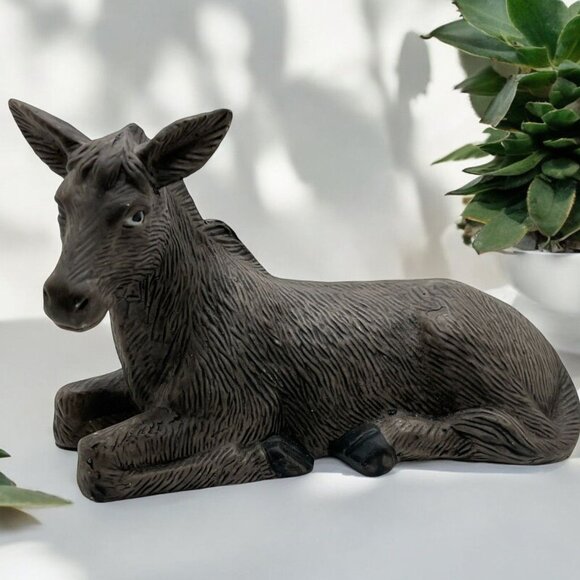 Kirkland Christmas Nativity Donkey Vintage Porcelain Replacement #75177 - Picture 1 of 7